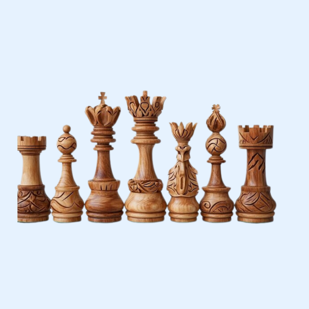 Wooden Chess Pieces - Image 3