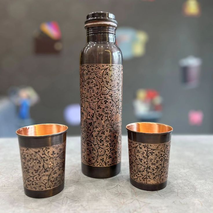 Copper bottle set 🤩