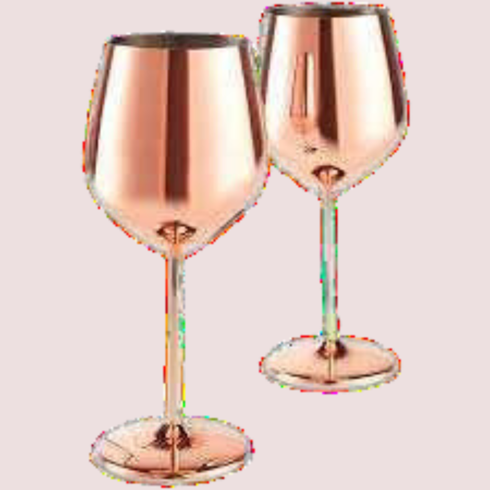 Coated Wine Glass Set