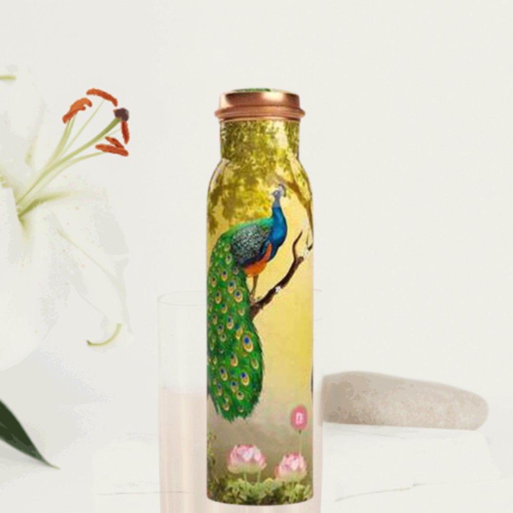 Q7 PEACOCK MENNKARI COPPER BOTTLE