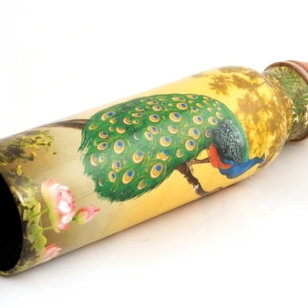 Q7 PEACOCK MENNKARI COPPER BOTTLE - Image 2