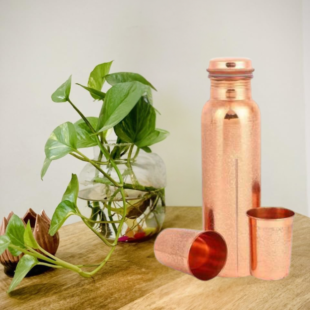 Q7 ETCHING COPPER BOTTLE GIFT SET