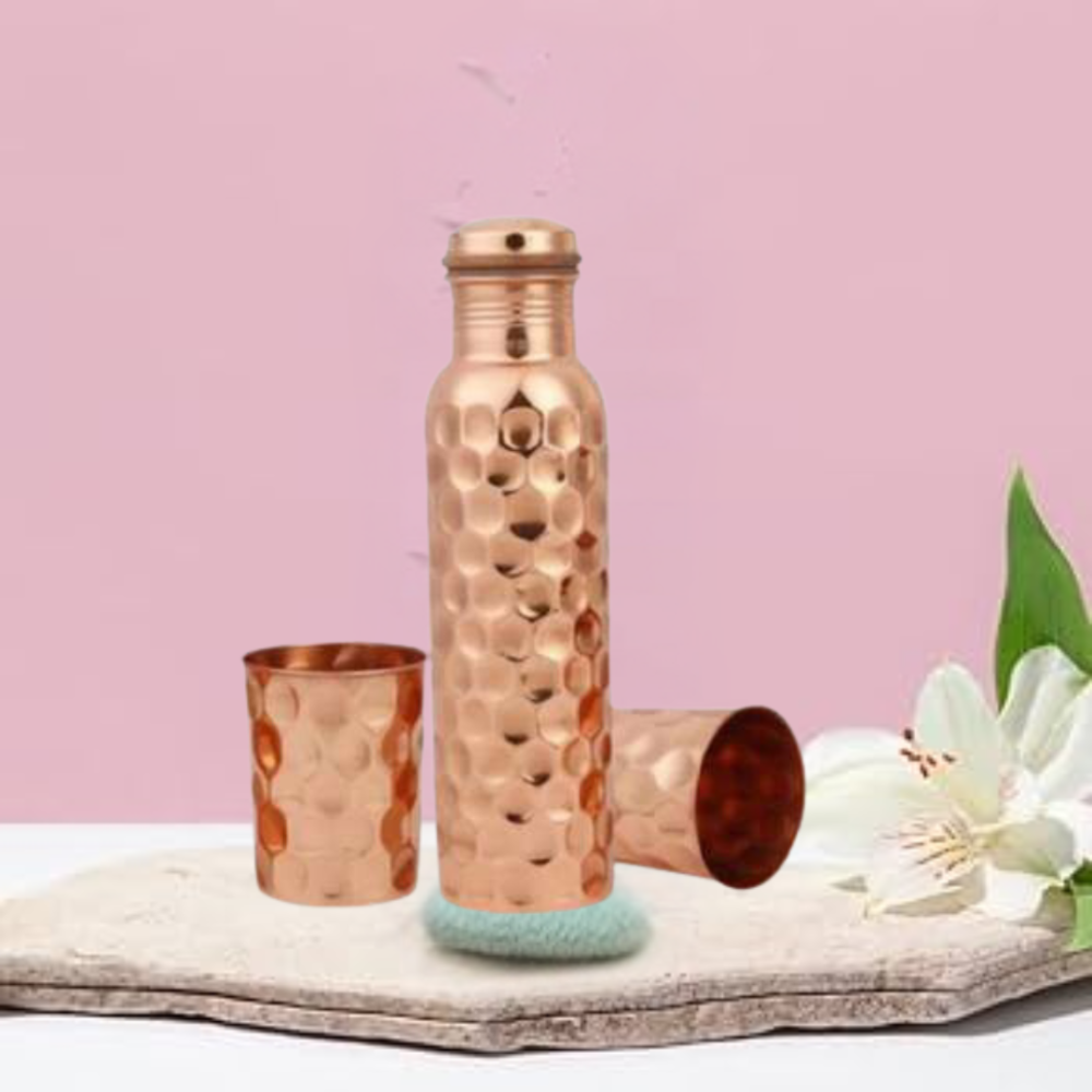 Diamond Copper Bottle Gift Set