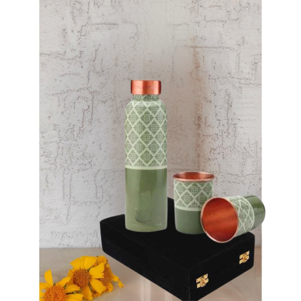 Q7 MARBLE PRINT MENNAKARI BOTTLE GIFT SET SET BOX PRICE EXTRA