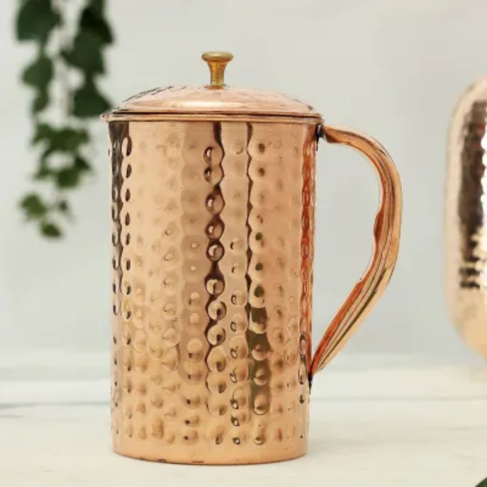 Copper Hammered Jug