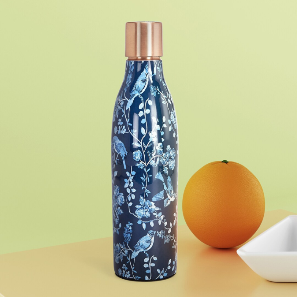 Blue Floral Meenakari Bottle