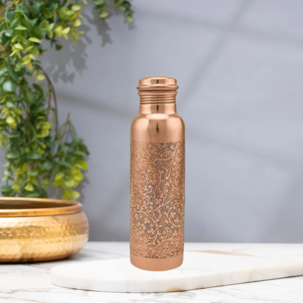 Etching Copper Bottle