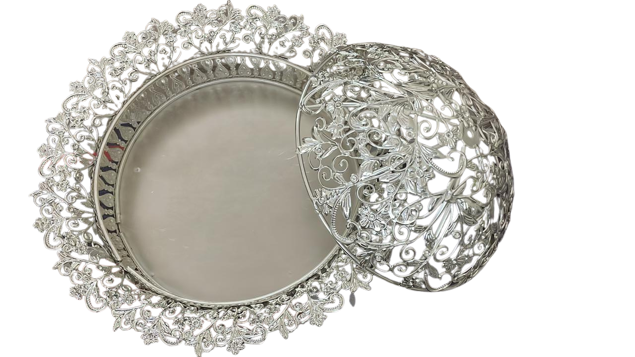 Metal Basket Silver Coating